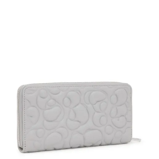 Billetera de piel gris Greta^TOUS Outlet