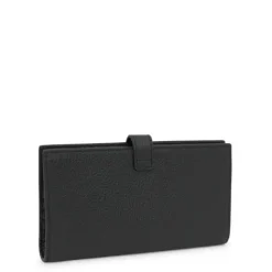 Billetera grande Flap de piel negra Miranda^TOUS New