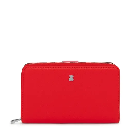 Billetera mediana roja New Dubai Saffiano^TOUS Outlet