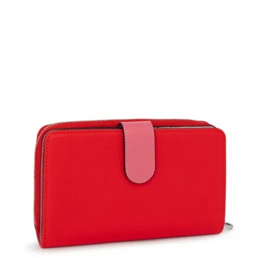 Billetera mediana roja New Dubai Saffiano^TOUS Outlet
