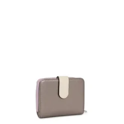 Billetera pequeña plateada New Dubai Saffiano^TOUS Online