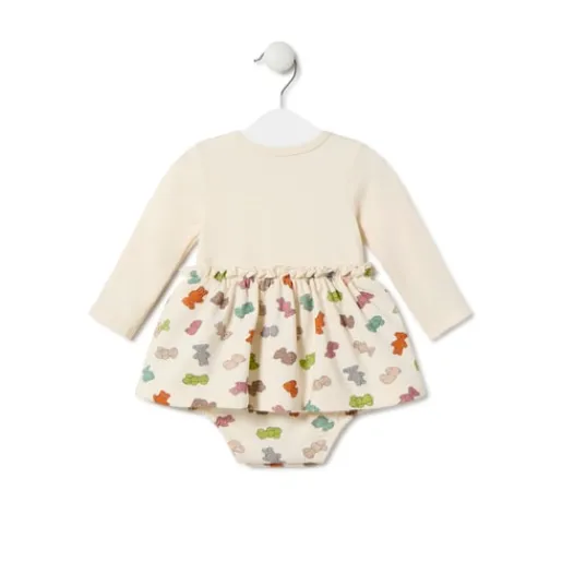 Body con falda de bebé niña Grey crudo^TOUS New