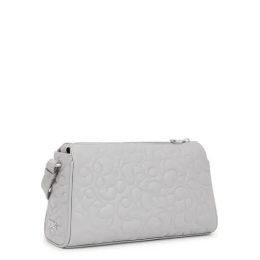 Bolso grande de piel gris Greta^TOUS Hot