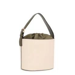 Bombonera beige y caqui Nanda^TOUS Discount
