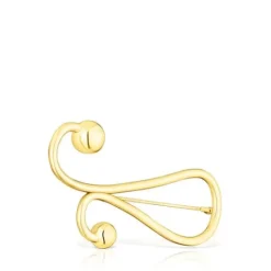 Broche con baño de oro 18 kt sobre plata Plump^TOUS New