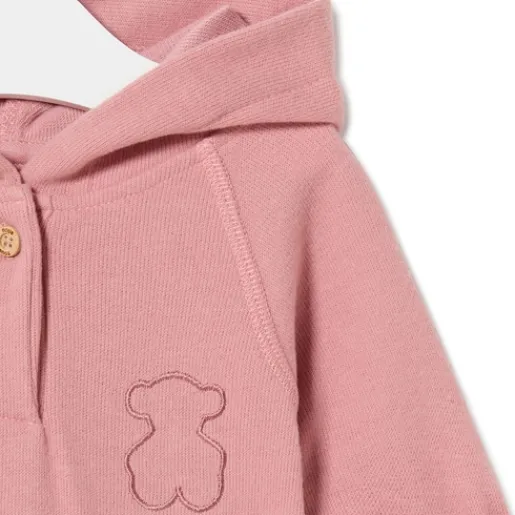 Buzo con capucha de bebé Icon rosa^TOUS Online
