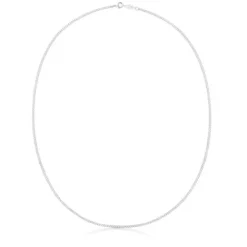 Cadena mediana de plata cordón, 60 cm Chain^TOUS