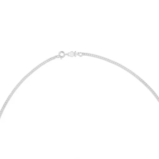 Cadena mediana de plata cordón, 60 cm Chain^TOUS