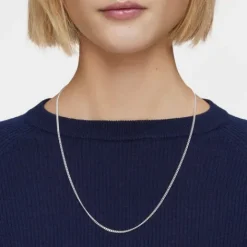 Cadena mediana de plata cordón, 60 cm Chain^TOUS