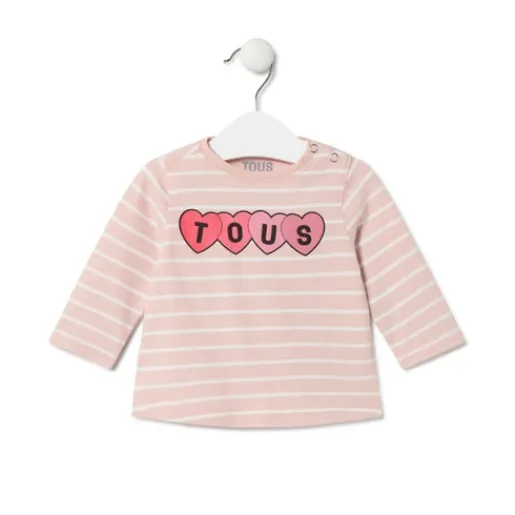 Camiseta a rayas Casual rosa^TOUS Sale