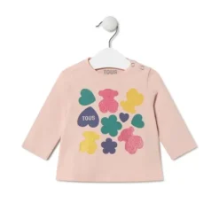 Camiseta osos,corazones y flores Casual rosa^TOUS Sale