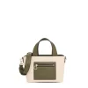 Capazo pequeño beige y caqui Nanda^TOUS Best