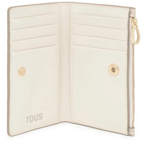 Cartera beige Kaos Mini Lines^TOUS Outlet