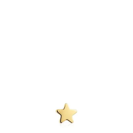 Charm 1950 estrella con baño de oro 18 kt sobre plata^TOUS Outlet