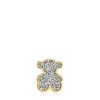 Charm 1950 oso con baño de oro 18 kt sobre plata y diamantes^TOUS