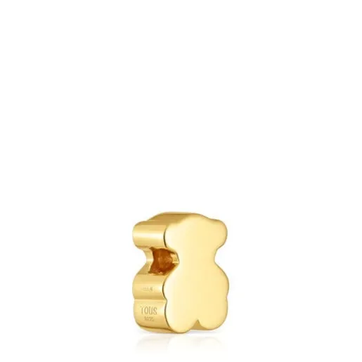 Charm 1950 oso con baño de oro 18 kt sobre plata y diamantes^TOUS