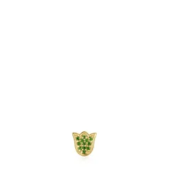 Charm 1950 tulipa con baño de oro 18 kt sobre plata y tsavoritas^TOUS Sale
