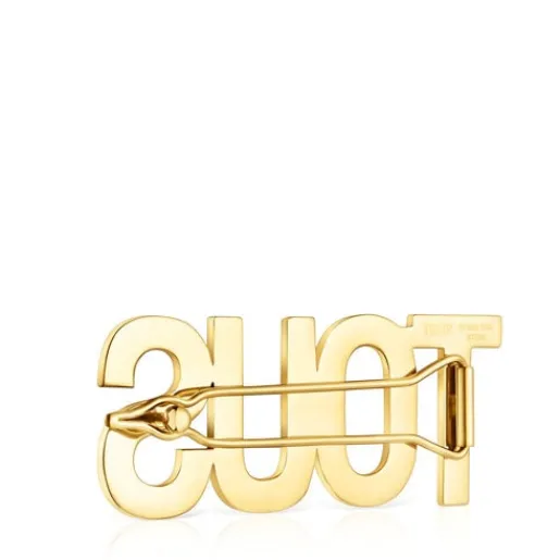 Clip grande de IPG dorado Logo^TOUS Best