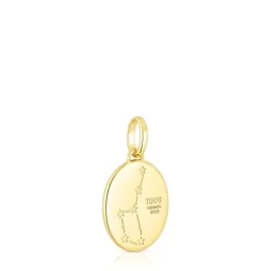 Colgante Cáncer con baño de oro 18 kt sobre plata, nácar y topacios Horoscope^TOUS Discount