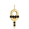 Colgante con baño de oro 18 kt sobre plata y ónix MANIFESTO^TOUS Clearance