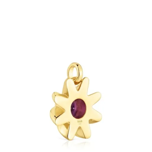 Colgante con baño de oro 18 kt sobre plata y amatista Galia^TOUS Clearance