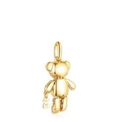 Colgante con baño de oro 18 kt sobre plata y zafiros Teddy Bear Gems^TOUS New