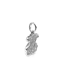 Colgante de oro blanco con diamantes motivo oso Icon Gems^TOUS Sale