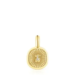 Colgante de con diamantes 0,01 ct Oursin^TOUS Sale