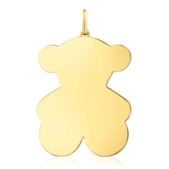 Colgante grande oso con baño de oro 18 kt sobre plata 38 mm Sweet Dolls^TOUS Best