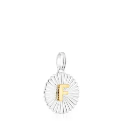 Colgante medalla letra F bicolor Alphabet^TOUS Outlet