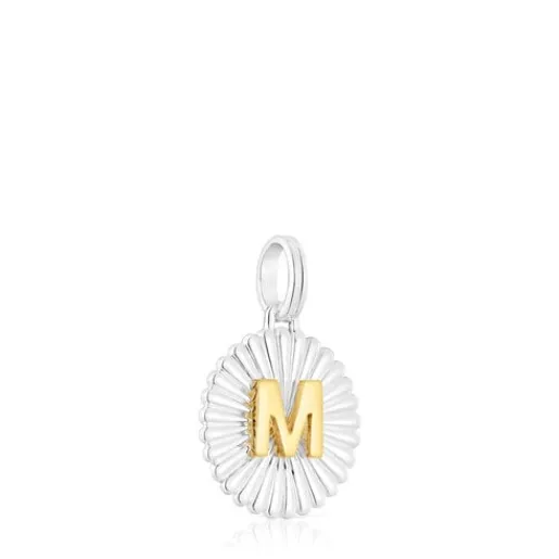 Colgante medalla letra M bicolor Alphabet^TOUS New