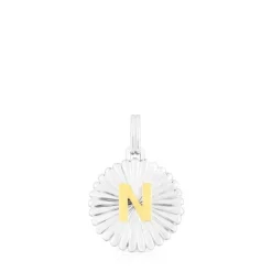 Colgante medalla letra N bicolor Alphabet^TOUS Discount