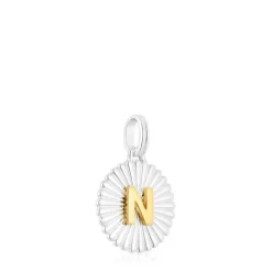 Colgante medalla letra N bicolor Alphabet^TOUS Discount