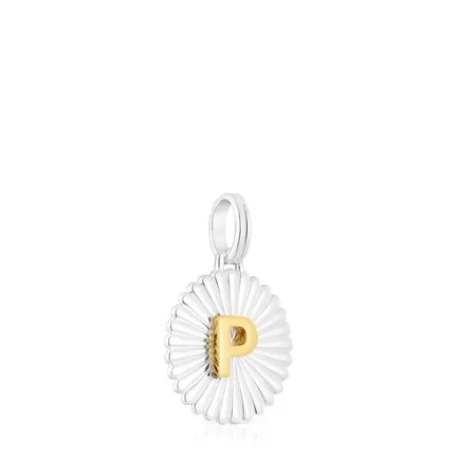 Colgante medalla letra P bicolor Alphabet^TOUS Hot