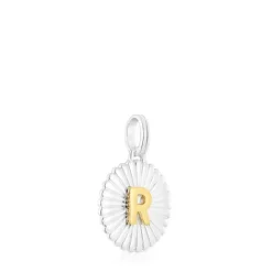 Colgante medalla letra R bicolor Alphabet^TOUS Discount
