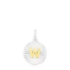 Colgante medalla letra W bicolor Alphabet^TOUS New