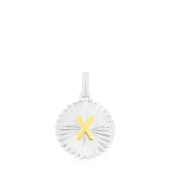Colgante medalla letra X bicolor Alphabet^TOUS Outlet