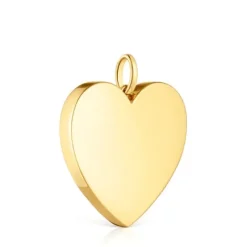 Colgante mediano corazón con baño de oro 18 kt sobre plata 27 mm Sweet Dolls^TOUS Hot