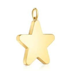 Colgante mediano estrella con baño de oro 18 kt sobre plata 27 mm Sweet Dolls^TOUS New