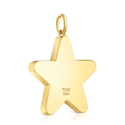 Colgante mediano estrella con baño de oro 18 kt sobre plata 27 mm Sweet Dolls^TOUS New