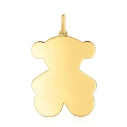 Colgante mediano oso con baño de oro 18 kt sobre plata 29 mm Sweet Dolls^TOUS