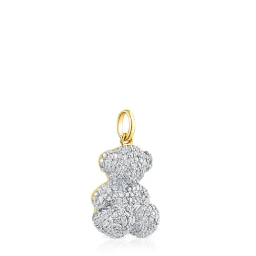 Colgante oso de diamantes de 1,30 ct y oro Bold Bear^TOUS Online
