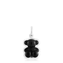 Colgante oso de plata con ónix Bold Bear^TOUS Online