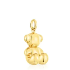 Colgante oso grande con baño de oro 18 kt sobre plata Bold Bear^TOUS New