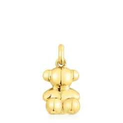 Colgante oso mediano con baño de oro 18 kt sobre plata Bold Bear^TOUS Outlet