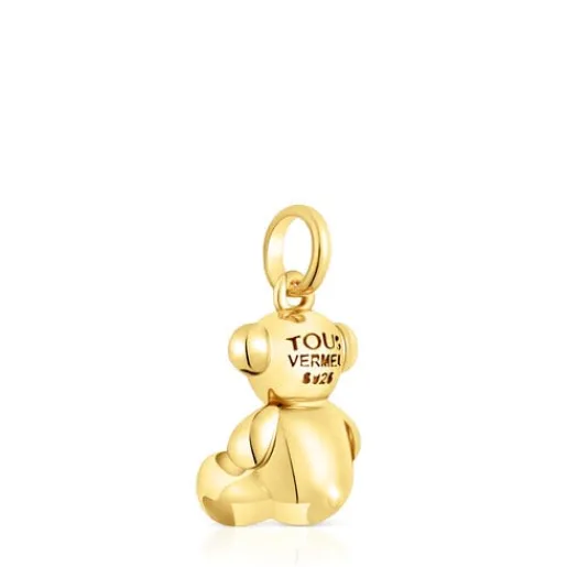 Colgante oso mediano con baño de oro 18 kt sobre plata Bold Bear^TOUS Outlet