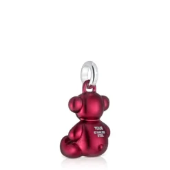 Colgante oso mediano de acero en color rojo Bold Bear^TOUS Sale
