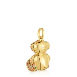 Colgante oso mediano de oro y gemas Bold Bear^TOUS Outlet