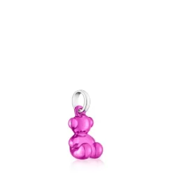 Colgante oso pequeño de acero en color rosa Bold Bear^TOUS Sale