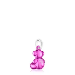 Colgante oso pequeño de acero en color rosa Bold Bear^TOUS Sale